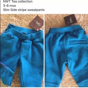 NWT TEA COLLECTION SWEATS JOGGERS 3/6M